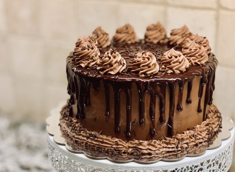 The Ultimate Dark Chocolate Layer Cake with Ganache