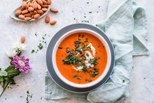Silky Wild Mushroom Soup with Truffle Oil and Thyme
