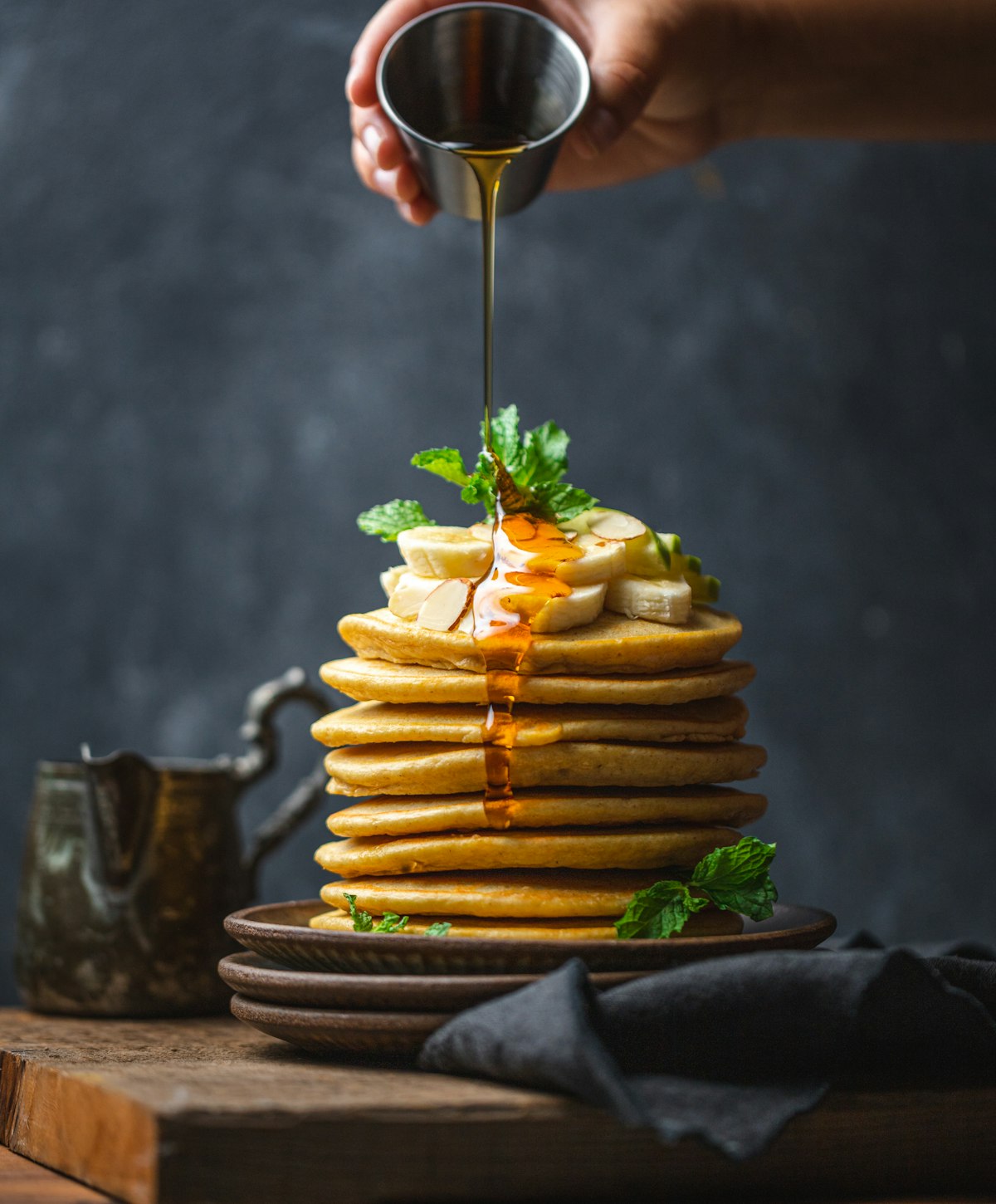 Cloud-Like Fluffy Pancakes with Maple Butter Syrup