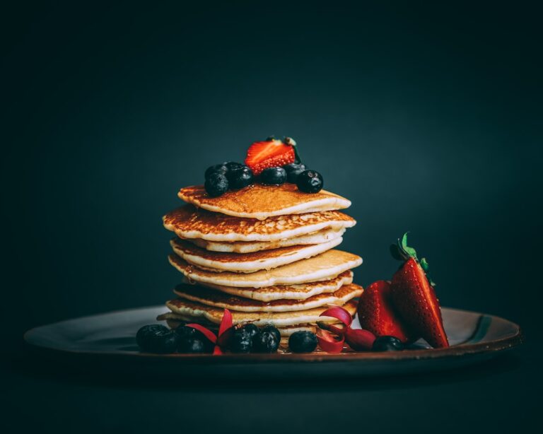Crispy Belgian Waffles with Chantilly Cream and Strawberries